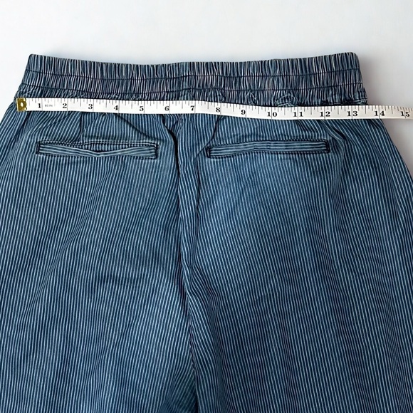 Sweaty Betty Jogger Pants Blue Pinstripes Elastic Waist Size M EUC - Picture 4 of 7